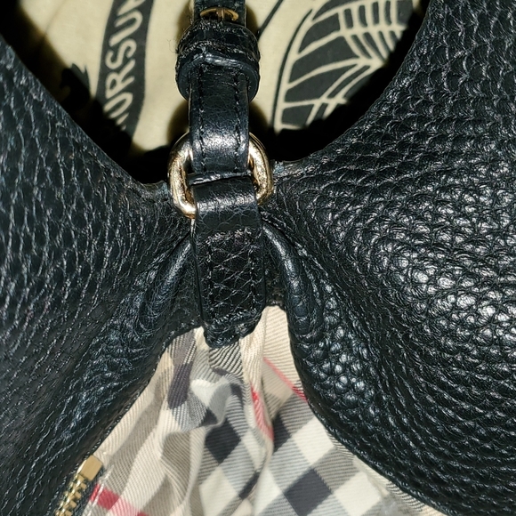🎀 SOLD 🎀 Burberry London Grainy Calfskin Small Leah Black - Picture 17 of 17